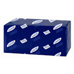 Салфетки сервировочные Luscan Profi Pack 1-слойные, синие с тиснением, 24x24 см, 400 шт. в упак
