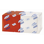 Салфетки сервировочные Luscan Profi Pack микс 1-слойные, белые, красные с тиснением, 24x24 см, 400 ш…
