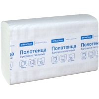 Полотенца бумажные OfficeClean Professional 245843/Х, 21,5х24, V-сл., Н3, белые, 2-сл. 200 л