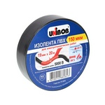 Изолента UNIBOB 19мм х 20 м, черная, 150 мкн