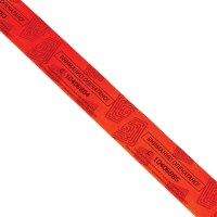 Клейкая лента пломбировочная ПС-1605 красная, 50 мм х 66 м, 430 отрезков