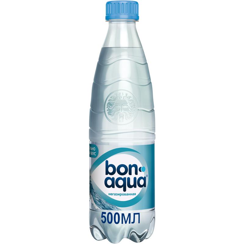 Вода питьевая негазированная Bon Aqua 0,5 л, 24 шт. в упак