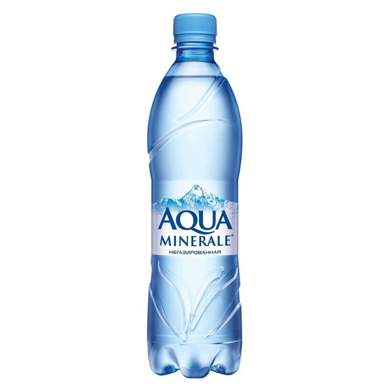 Вода питьевая негазированная Аква Минерале, 0,6 л, 12 шт. в упак