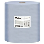 Протирочная бумага Veiro Professional Comfort WP202, с ЦВ, синяя, 2-слойная, 2 рул. упак