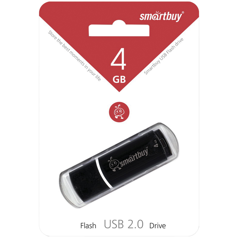USB Flash память Smart Buy Crown 4GB черная