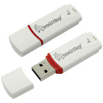 USB Flash память Smart Buy Crown 4GB белая