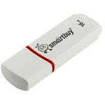 Память Smart Buy "Crown" SB16GBCRW-W, 16 GB, USB 2.0 Flash Drive, белый