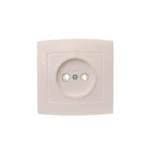 Розетка Елизавета одинарная, РС10-192, слоновая кость