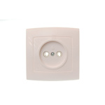 Розетка Елизавета одинарная, РА10-168, слоновая кость