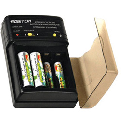 Зарядное устройство Robiton Smart 100, AA/R6 и AAA/R03.