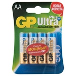 Батарейка GP Ultra Plus AA (LR06) 15AUP алкалиновая BC4