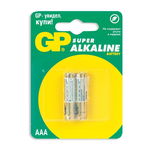 Батарейки GP Super Alkaline AAA A286 LR03, 1.5В, алкалиновые, 2 шт