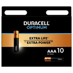 Батарейка DURACELL Optimum ААA/LR03-10BL уп/10шт
