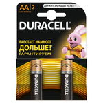 Батарейки Duracell LR6 Alkaline MN1500 BL2 A316 AA, 1,5V 2 шт