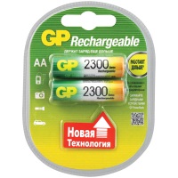 Аккумулятор GP 230AAHC-CR2, 2280 mАh 1.2V Ni-MH AA HR6 2 шт