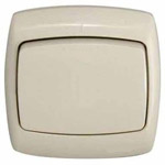 Выключатель Елизавета одноклавишный А16-055, слоновая кость