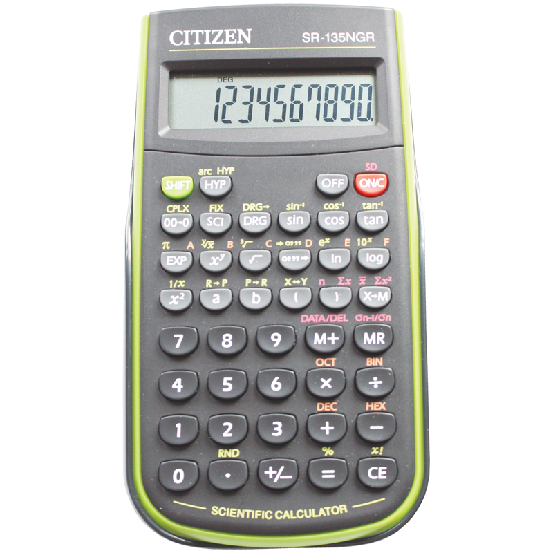 На географию можно калькулятор. Citizen sr135n. Калькулятор Citizen SR-135.