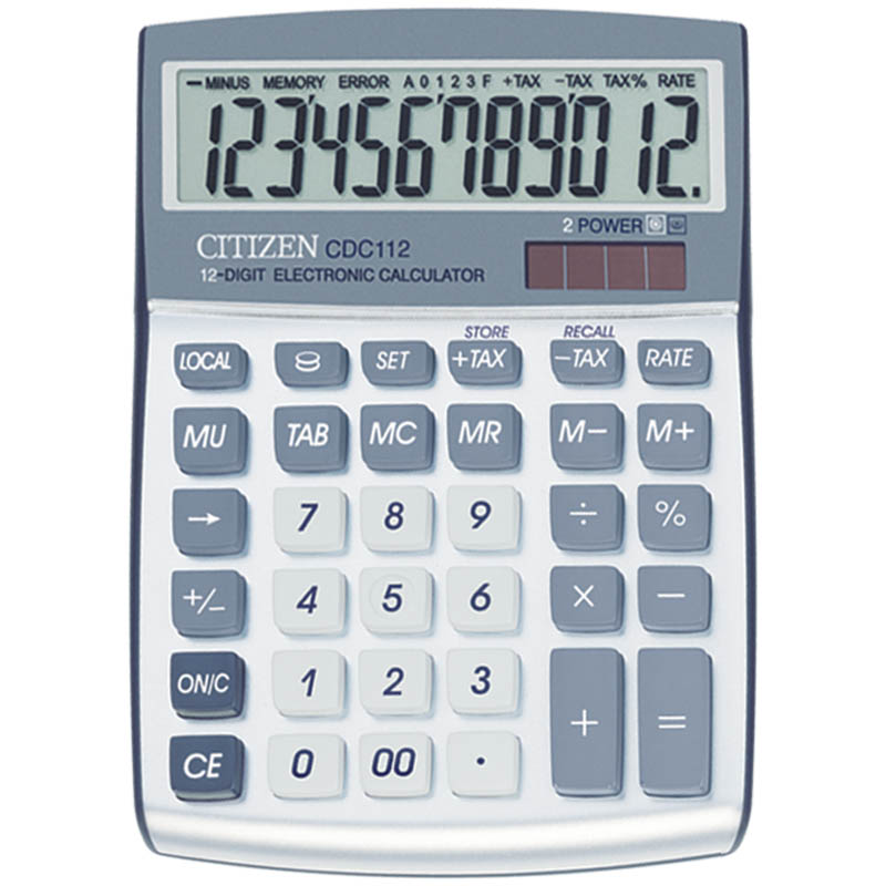 Калькулятор Citizen CDC-112 12 разрядов, настольный