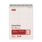 Блокнот Clear Pad, А5, 80 листов, спираль, без линовки, белый