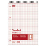 Блокнот Clear Pad, А4, 80 листов, спираль, без линовки, белый