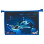 Папка для тетрадей ЮНЛАНДИЯ А4, 1 отделение, пластик, молния сверху, "Galactic traveller", 2…