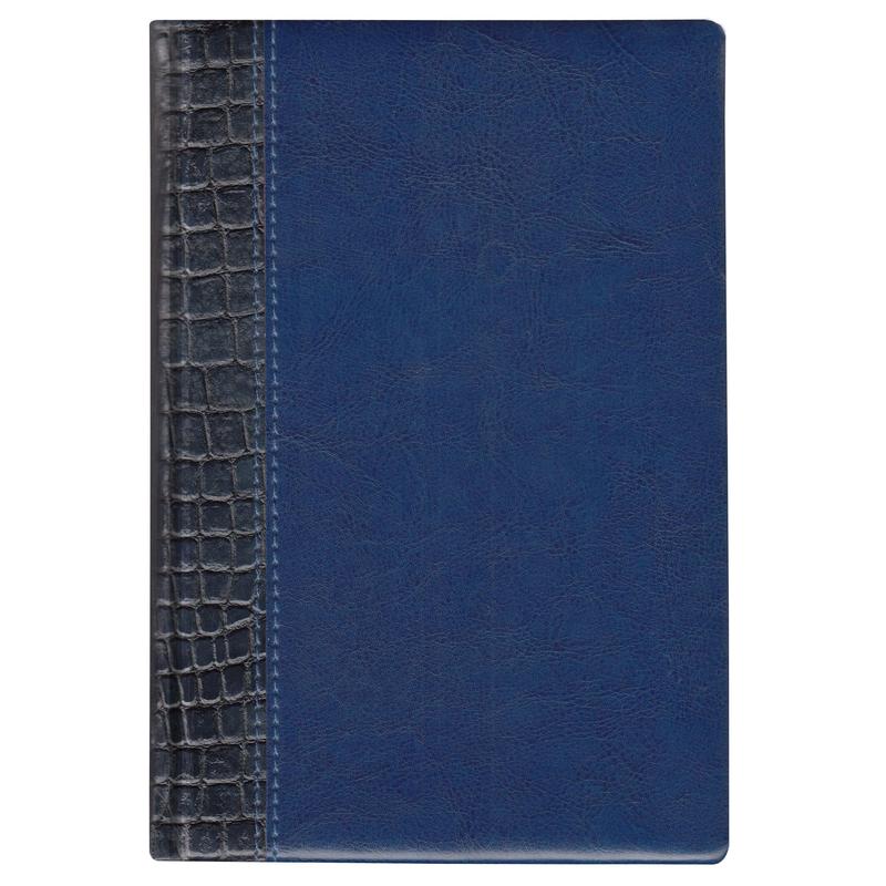 Ежедневник Attache, недатированный, А5, 148х218 мм, синий, искусственная кожа, 176 л