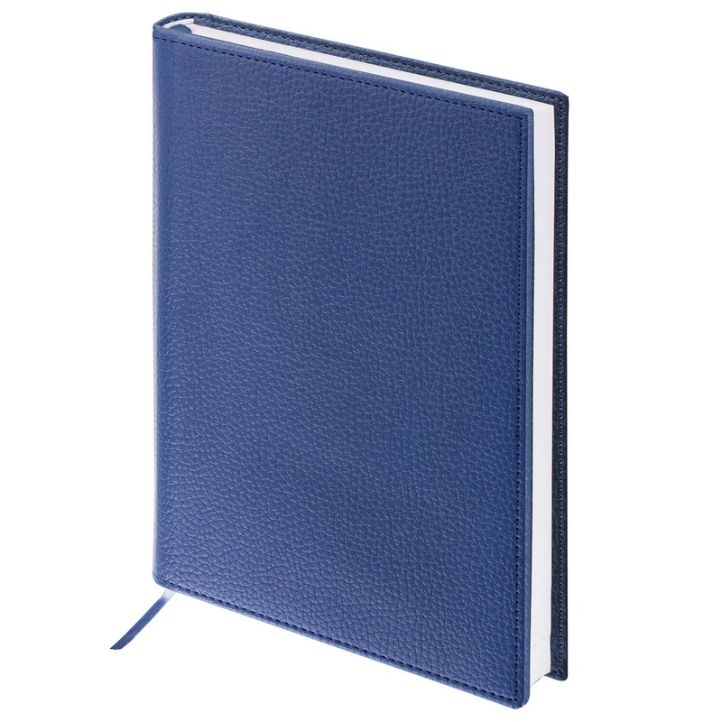 Ежедневник BRAUBERG "Favorite" 123396, недатированный, А5, 138х213 мм, темно-синий, под фактурную кожу, 160 л