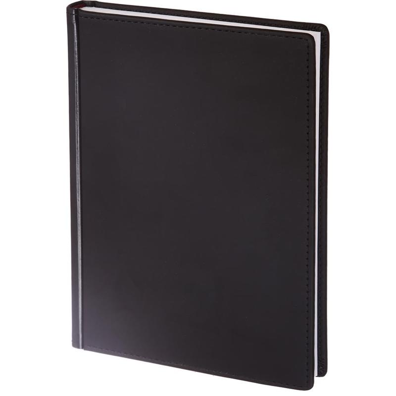 Ежедневник недатированный Альт Velvet 3-115/04, искусственная кожа Soft Touch, A5+, черный, 146х206 мм, 136 листов