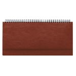 Планинг недатированный Attache Agenda коричневый, искусственная кожа, 290x150 мм, 64 л