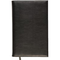Ежедневник Boncarnet Prestige, недатированный, А5+, 160x250 мм, черный, натуральная кожа, 190 л