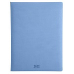 Еженедельник датированный 2022 голубой А4, 88л. Vienna AZ2011emb/blue