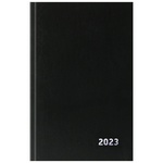 Ежедневник датированный 2023г., А5, 168л., бумвинил, OfficeSpace, черный ЕД5тБВ_45108