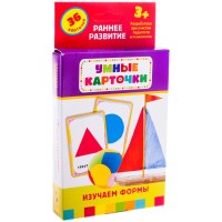 Развивающие карточки Росмэн Умные карточки. Изучаем формы 21000, 36 шт