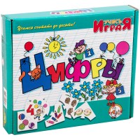 Игра обучающая Десятое королевство Учись играя. Цифры 00062, 50 карточек, от 3 лет