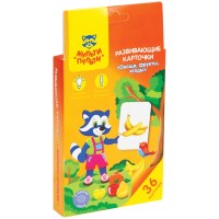 Развивающие карточки Мульти-Пульти Овощи, фрукты, ягоды РК_18718, 36 шт