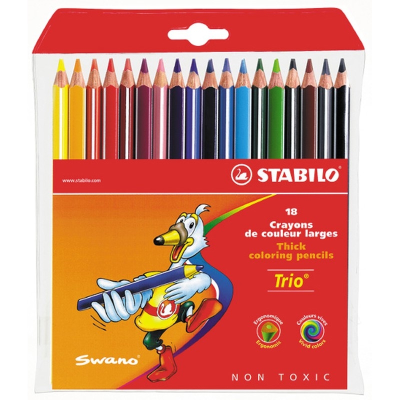 Сколько стоит пачка карандашей. Stabilo цветные карандаши Trio 18 цветов. Карандаши Стабило трехгранные утолщенные. Карандаши Stabilo трехгранные утолщенные. Цв карандаши Стабило.
