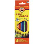 Карандаши цветные Koh-I-Noor TrioColor 3133018004KSRV, 18 цветов