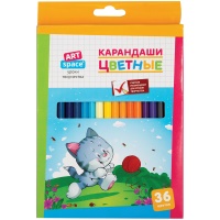 Карандаши цветные ArtSpace Зверята СР36_7886, 36 цветов