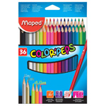 Карандаши цветные трехгранные Maped Color Peps 832017, 36 цветов