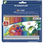 Карандаши цветные STAEDTLER "Noris club" 144 50NC2412, с резинкой, 24 цвета