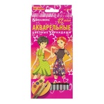Карандаши цветные акварельные BRAUBERG Pretty Girls 180567, 12 цветов