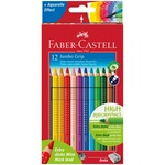 Карандаши цветные Faber-Castell "Jumbo Grip", 12цв., трехгран., утолщен., заточен., картон…