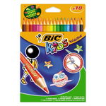 Карандаши цветные шестигранные, 18 цветов BIC Evolution 829728