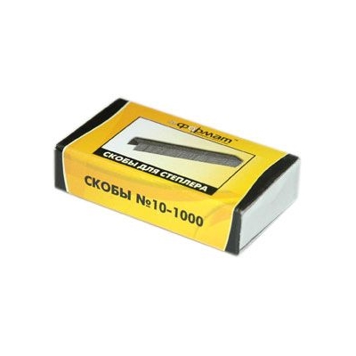 Скобы для степлера №10 inФОРМАТ, OS10-1000, 1000 шт.