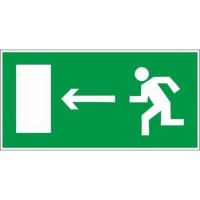 Знак безопасности ГАСЗНАК E04 Направление к эвакуационному выходу налево