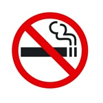 Знак P01 Запрещается курить приказ 214, пленка 200х200, 10 штук в упак