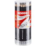 Набор карандашей Kores 92372 с ластиком, твёрдость HB, 72 шт