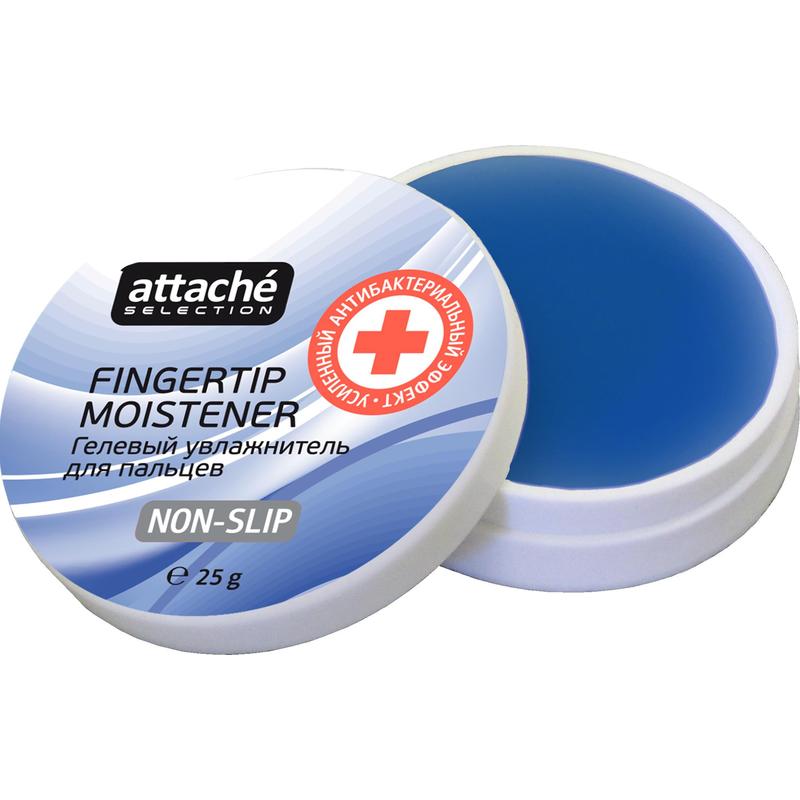 Подушка для смачивания пальцев Attache Selection с усиленным антибактериальным эффектом 25 г
