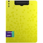 Папка-планшет с зажимом Berlingo "Neon" PPf_93301 А4, пластик (полифом), 1800мкм, желтый н…