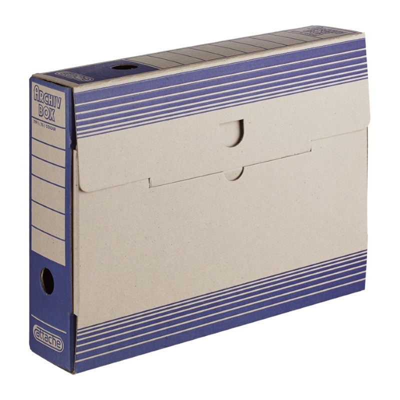 Короб архивный Attache картон синий 320x75x255 мм